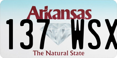 AR license plate 137WSX