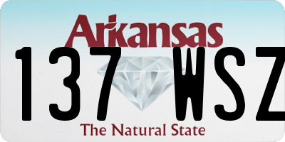 AR license plate 137WSZ