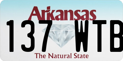 AR license plate 137WTB
