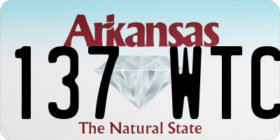 AR license plate 137WTC