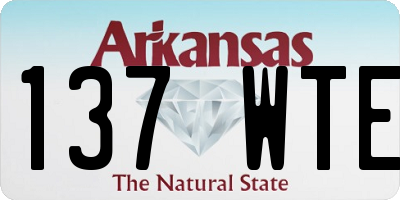 AR license plate 137WTE