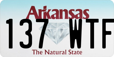 AR license plate 137WTF