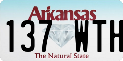 AR license plate 137WTH