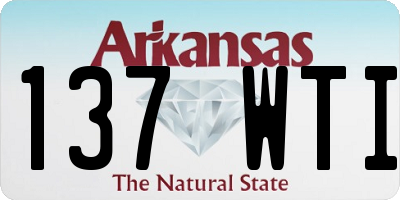 AR license plate 137WTI