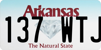 AR license plate 137WTJ