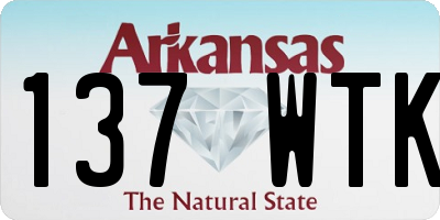AR license plate 137WTK