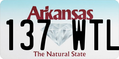 AR license plate 137WTL