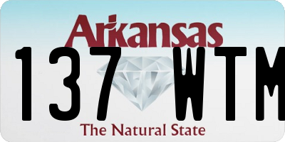 AR license plate 137WTM