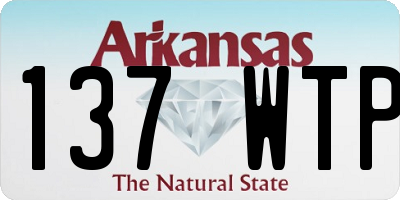 AR license plate 137WTP