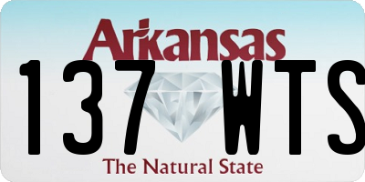 AR license plate 137WTS