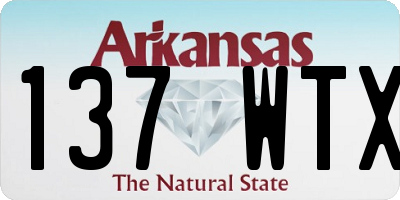 AR license plate 137WTX