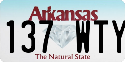 AR license plate 137WTY