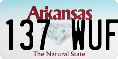 AR license plate 137WUF