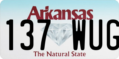 AR license plate 137WUG