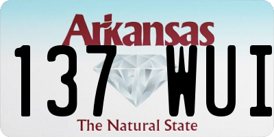AR license plate 137WUI