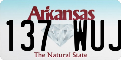 AR license plate 137WUJ