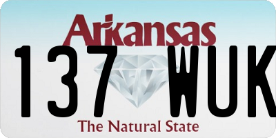 AR license plate 137WUK