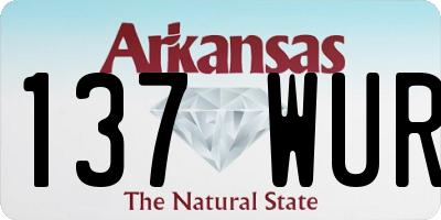 AR license plate 137WUR
