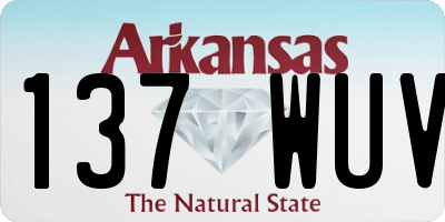 AR license plate 137WUV