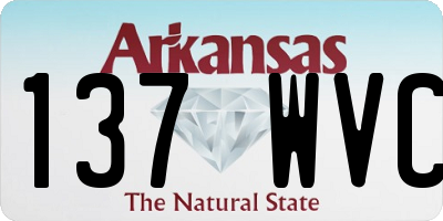 AR license plate 137WVC