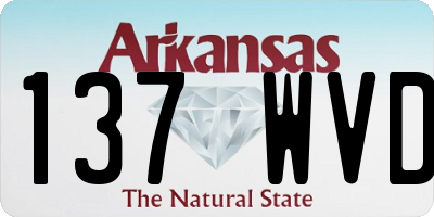 AR license plate 137WVD