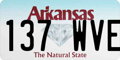 AR license plate 137WVE