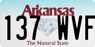 AR license plate 137WVF