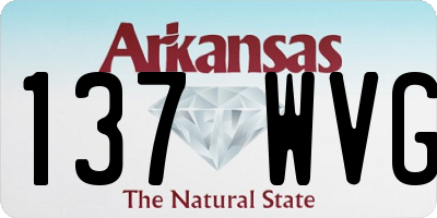 AR license plate 137WVG
