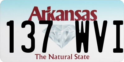 AR license plate 137WVI