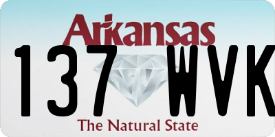 AR license plate 137WVK