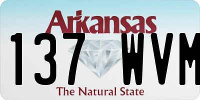 AR license plate 137WVM
