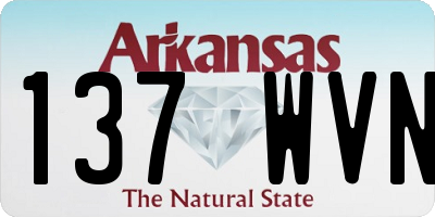 AR license plate 137WVN
