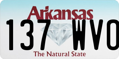 AR license plate 137WVO