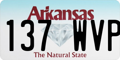 AR license plate 137WVP