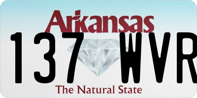 AR license plate 137WVR