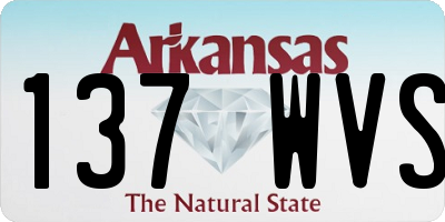 AR license plate 137WVS