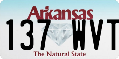 AR license plate 137WVT