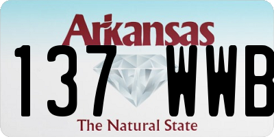 AR license plate 137WWB