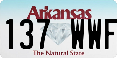 AR license plate 137WWF