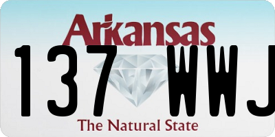 AR license plate 137WWJ