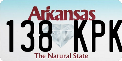 AR license plate 138KPK