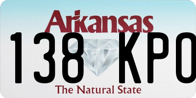 AR license plate 138KPO