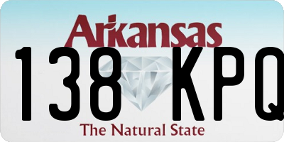 AR license plate 138KPQ