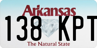 AR license plate 138KPT