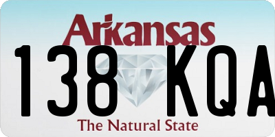 AR license plate 138KQA