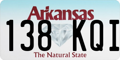 AR license plate 138KQI