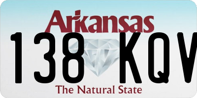 AR license plate 138KQV