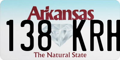 AR license plate 138KRH