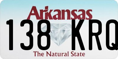 AR license plate 138KRQ