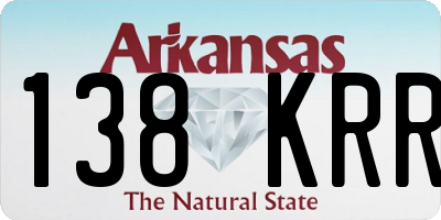AR license plate 138KRR